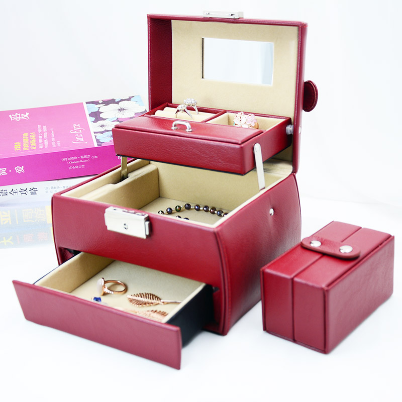 Sample free velvet jewelry box jewelry box leather jewelry package