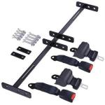 2 Universal Retractable Golf Cart Seat Belts Bracket Kit Compatible with EZGO