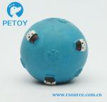Latex blue Christmas squeaky dog ball toy