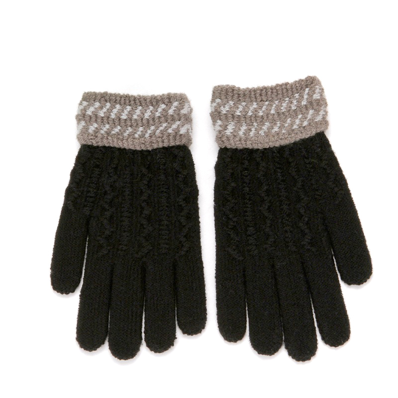 wholesales custom kids five-fingers fashion gym simple winter warm and cold proof kintted sports touch screen mitts