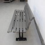 Modern Garden Bench Seat Recycled Plastic For Sports Center Playground