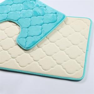 Quality Fleece Surface Non Slip Memory Foam Bath Mat Fluffy Style wholesale