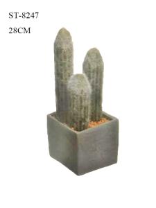 Quality 28CM Artificial Succulents Three Standing Cactus Plant Europe Simple Style wholesale