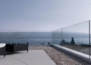 Quality Frameless Glass Railing Aluminum U Channel Base Glass Balcony Railing wholesale