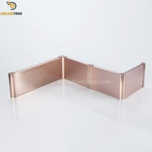 Quality Rose Gold Skirting Board Profiles 60mm 80mm 100mm For Decoration wholesale