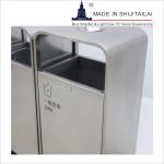 ISO14001 Stainless Steel T1mm Waste Separation Bins