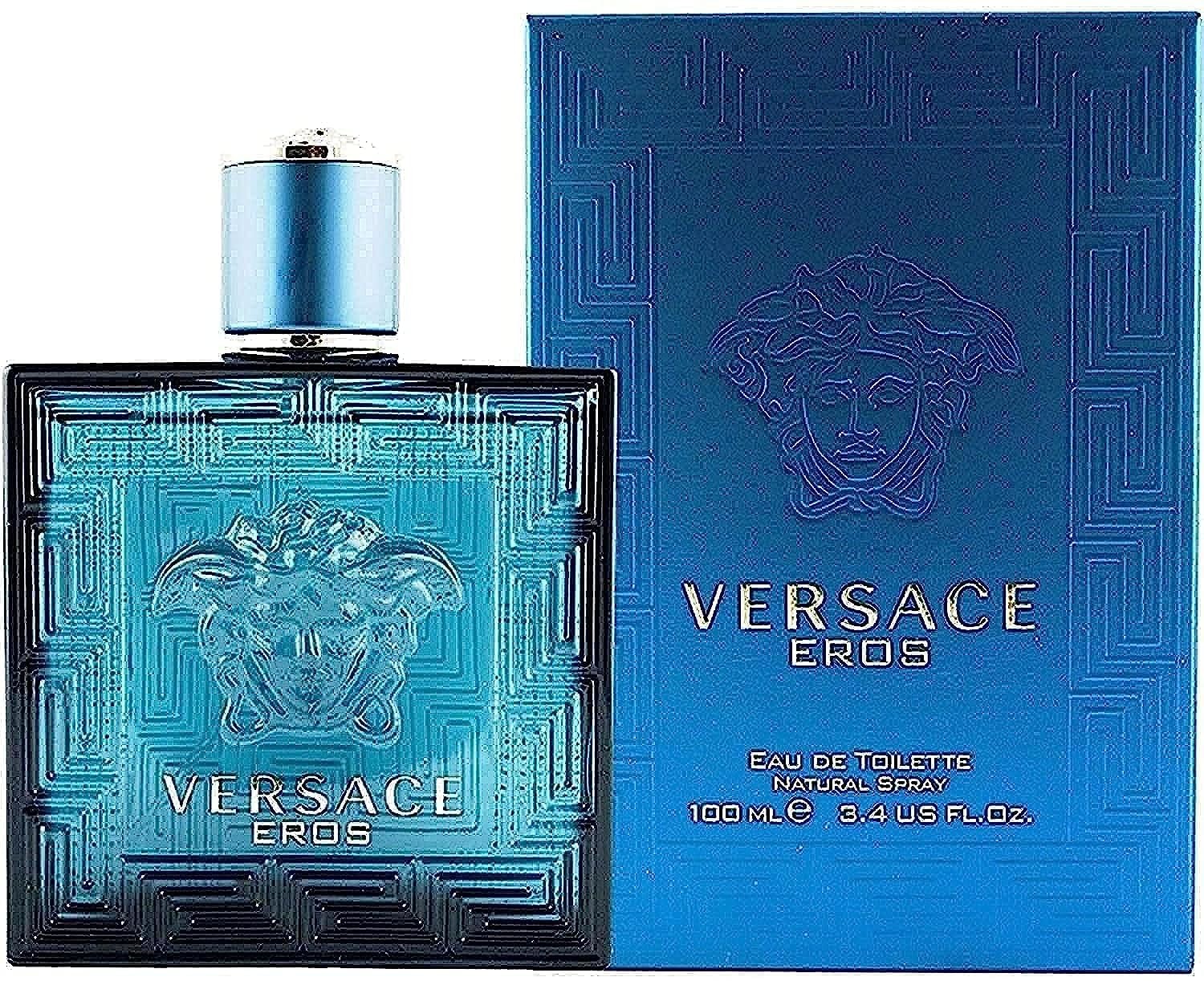 Versace Eros Eau de Toilette Spray for Men 3.4 Fluid Ounce
