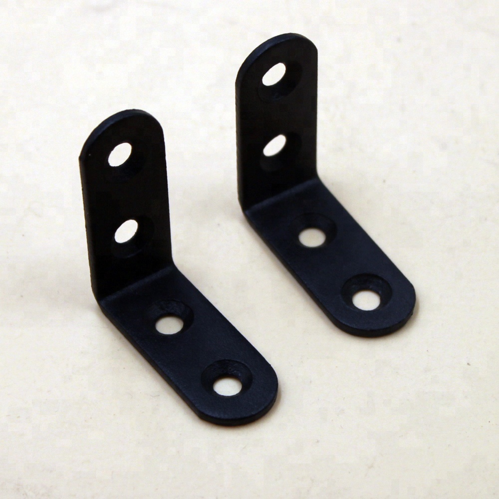 L Shaped Flat Corner Brace Carbon Steel Angle Brackets Repair Plate Connector Fastener