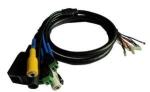 Male-Female VGA Cables Waterproof DC Power Jack Adapter for Audio Video Wiring