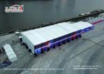 China 20x45m Glass Walls Double Decker Tents For Car Launch Events