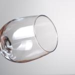 10oz Red Goblet Glasses