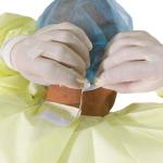 Yellow SMMMS Level 3 Disposable Isolation Gowns Non Woven Hospital