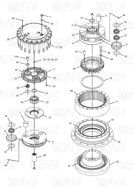 Hydraulic 296-6218 E336D Excavator Travel Drives Catalog For Excavators With