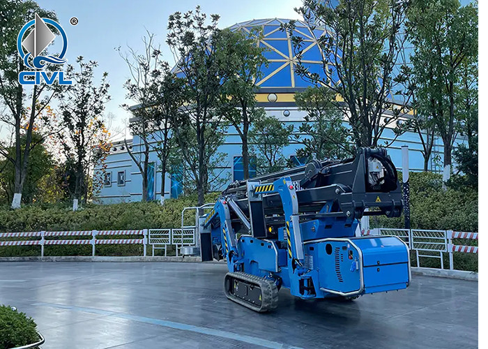 33m/43m/52m Spider Aerial Work Platform / Crawler Type Cherry Picker In Narrow Places