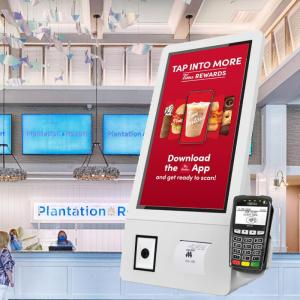 Quality 21.5 Inch Touch Screen POS Terminal , Desktop Countertop Self Service Payment Kiosk wholesale