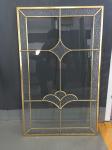 cabinet door decorative glass of brass caming 2017new designs