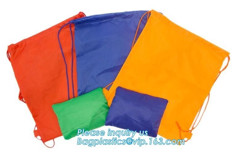 Promotional Sports Gym Sack Polyester Drawstring Bag With Logo Printed,pouch design sublimation printing polyester shopp