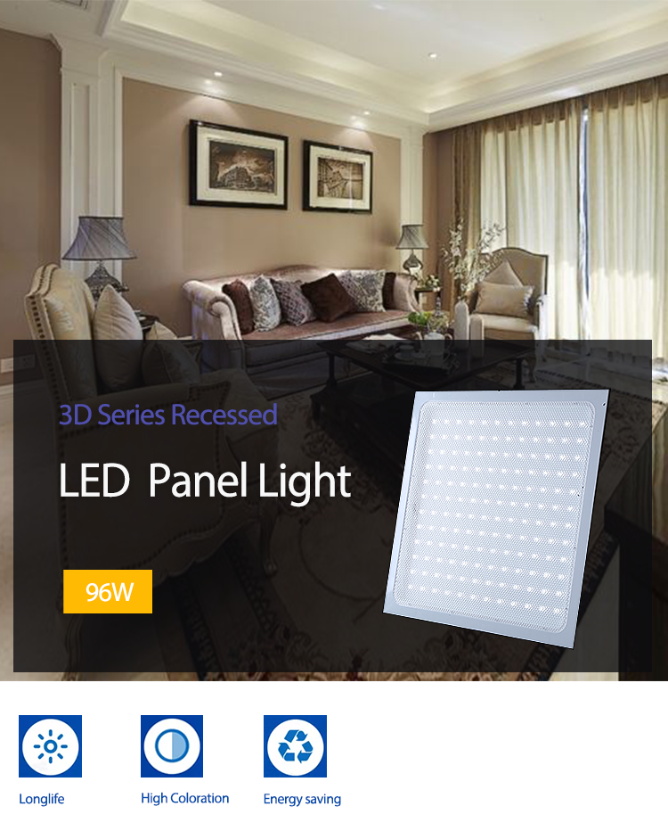 96W 120W 140W Led Ceiling Light For Office LED Back Light Panel Surface Mounted