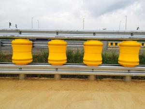 Quality Orange Road Rotating Guardrail Anti Collision For Dangerous Road Sections wholesale