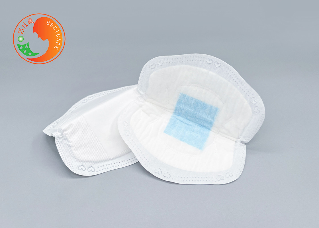 Blue Inner Core Breastfeeding Disposable Pads Eco Friendly 100 Nursing Pads