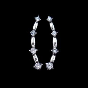 Quality Fashion 925 Rj Earrings , Simple 925 Sterling Silver Stud Earrings wholesale