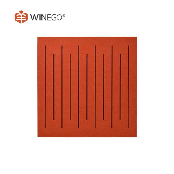 Engraving Wall Polyester Acoustic Panels , Polyester Fiber Acoustic Board OEM