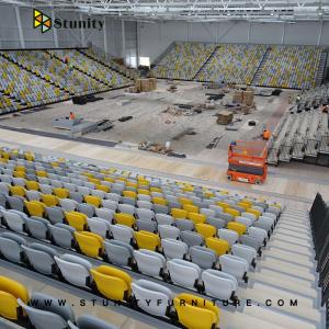 Quality OEM STUNITY Retractable Bleacher For Indoor Stadium Center wholesale