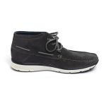 Pig leather Lining Anti Slip Mens Grey Leather Boots