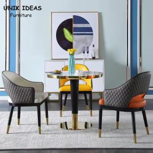 Quality 0.6CBM Nordic Dining Chair 4 Seater Scandinavian Dining Room Table And Chairs Marble wholesale