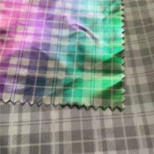 Quality 100% Polyester Yarn-Dyed Foiled Wind Breaker Fabric 50D*50D 80gsm 150CM Water-Proof wholesale