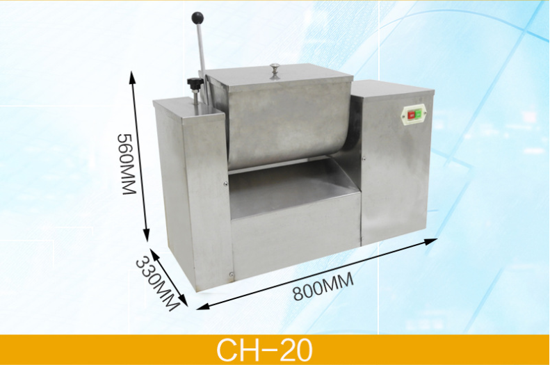 New trend Stainless steel groove mixer trough type powder mixing machine producer