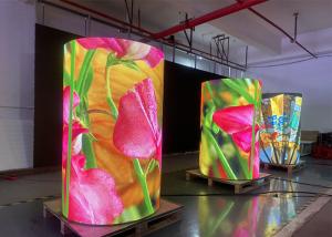 Quality Round Circle Flexible Scrolling Led Display 1920Hz Curved Video Wall wholesale