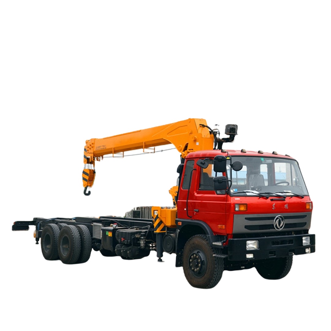 10 Ton Dump Truck With Crane Hydraulic Telescopic Boom Crane With MOOG Cylinder