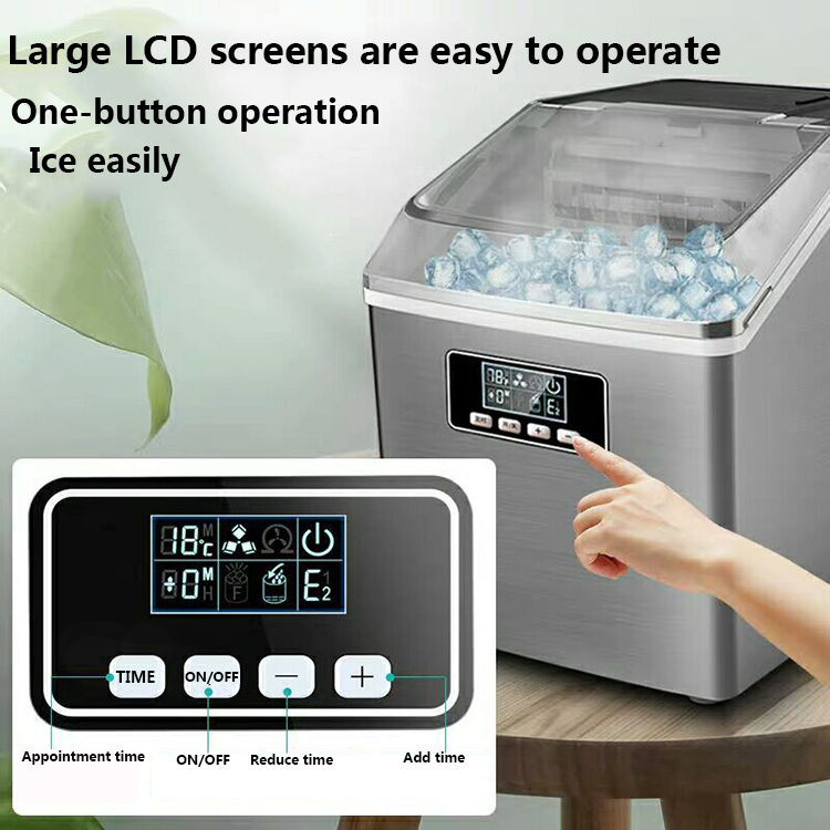 25kg Automatic Home Cube Ice Small Mini Portable Countertop Ice Maker Machine for Tap Water Or Bottled Water Business