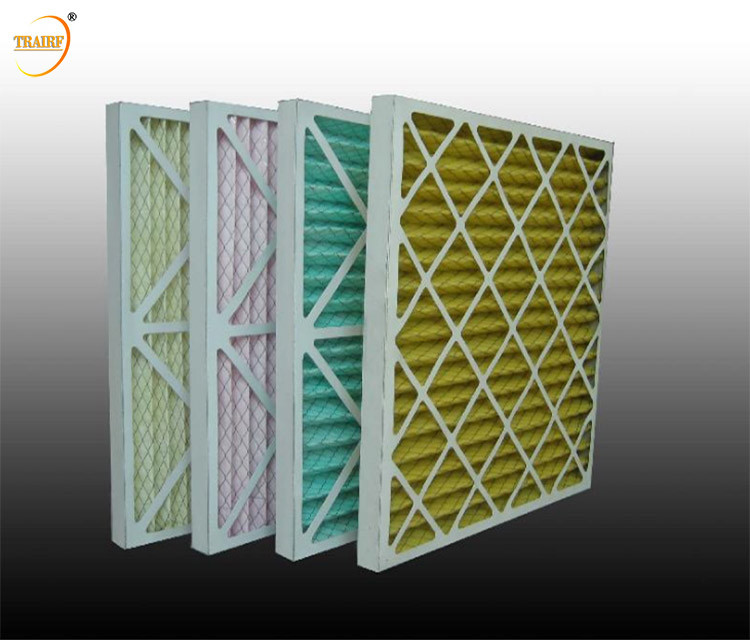 Synthetic Fiber Panel Primary Filter Air Conditioning Filter For Clean Room