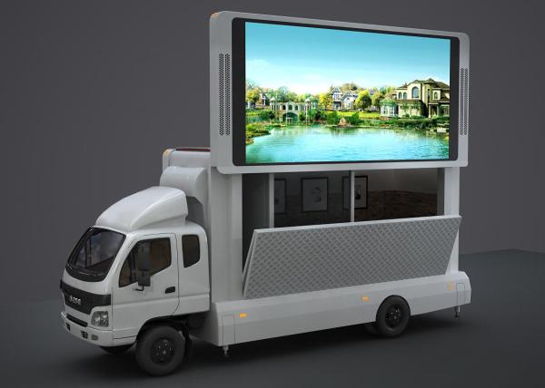 High Brightness Outdoor P6 LED Truck Display Mobile Advertising Screen 2 Years