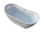Stain Resistant Bathroom Acrylic Slipper Bathtub Freestanding Soaking White