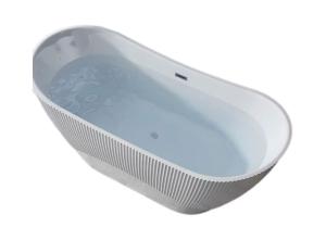 Quality Stain Resistant Bathroom Acrylic Slipper Bathtub Freestanding Soaking White Custom wholesale