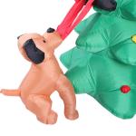 Outdoor Holiday Decoration Inflatable Tree with Dog display for Family Party