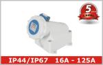 White 3 Phase Industrial Electrical Outlets Adapter 380V - 4150V