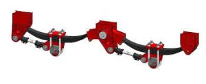 Quality 90mm 3 Axle Trailer Suspension Types 9cm Tridem Double Eye Trailer Leaf Springs Odm wholesale