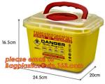 Various shape sharp container,sharp bin,syringe container, Wholesale disposable