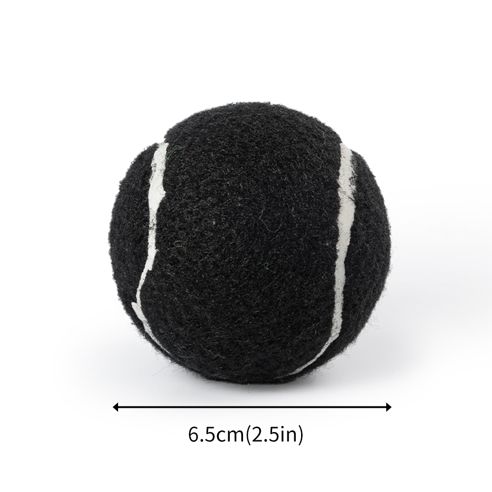 Black Grey Indestructible Tennis Ball Dog 2.5" Durable Tennis Balls For Dogs