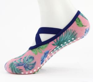 Quality Cotton Yoga Grip Socks With Belt Pilates Fitnnes Custom Yoga Socks Anti Slip wholesale