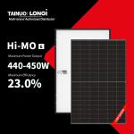 Pure Black Solar Panel Longi Hi-MO X6 Scientist LR5-54HTB 440W 445W 450W 440