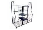 Black Sturdy Steel Golf Equipment Storage Rack 9.4KG Anti UV Surface Painting