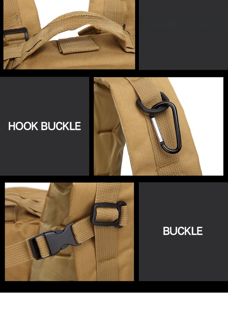 Polyester Lining Material Hiking Backpack for Outdoor Travel Camping Mountaineering Bag