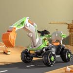 LED Headlights and Dynamic Music 6v Electric Ride on Construction Truck Car for