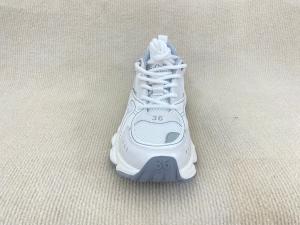 Quality Women white running shoes with thick soled and breathable mesh upper wholesale