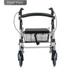 PVC Elderly Light Collapsible Wheelchair Rollator Rolling Walker Aluminum